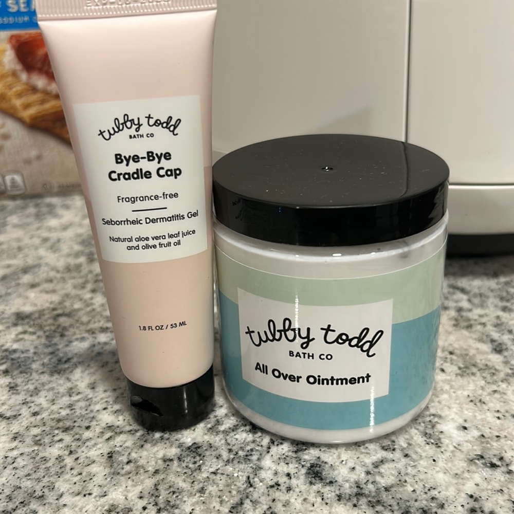 Tubby Todd all over lotion and cradle cap shower gel